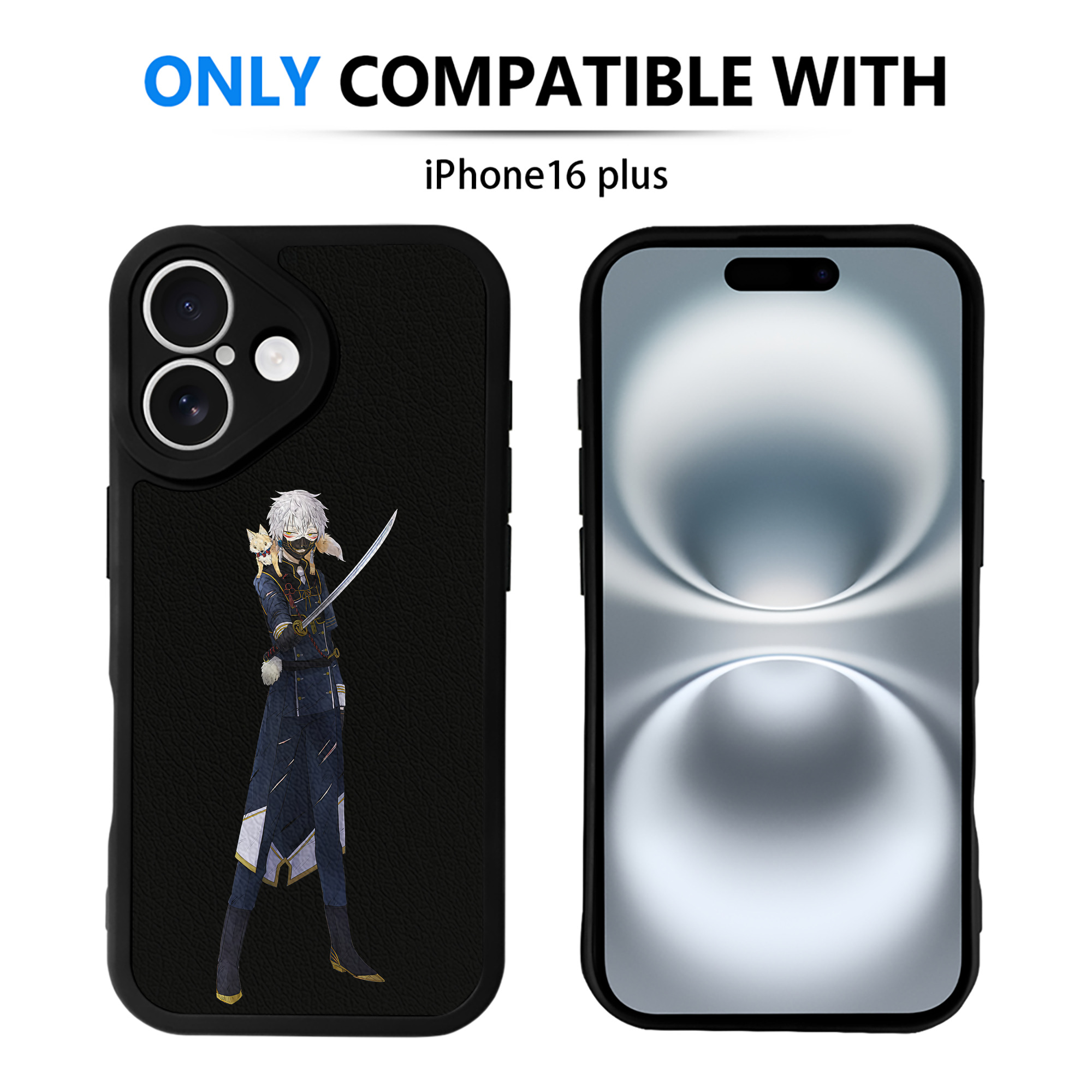 （画像用） 刀剣乱舞 Touken Ranbu 【iPhone 16シリーズ対応】シリコンスマホケース（レザー調） 材質：シリコン